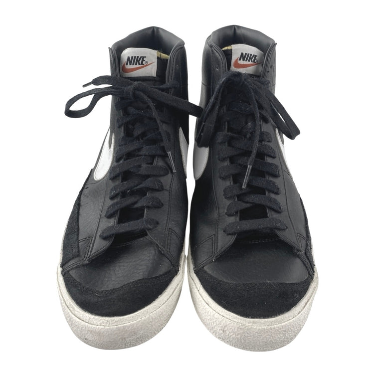 Nike Blazer Mid 77 Vintage Men's Black Sail Leather Lace Up Athletic Sneakers 12