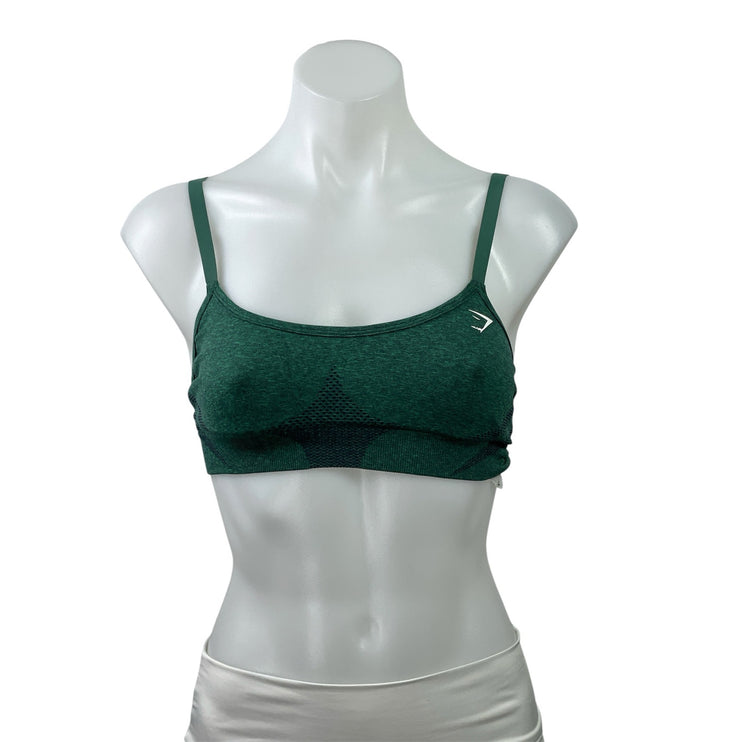 Gymshark Vital Pink & Green Workout Active Bundle Lot of 2 Sports Bra Tank Top S