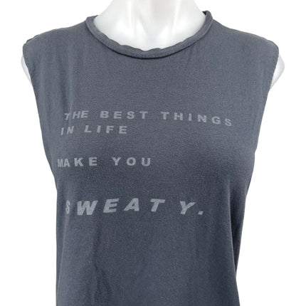 Good hYOUman Women's Gray Statement Sweaty Muscle Cami Camisole Tank Top Size M