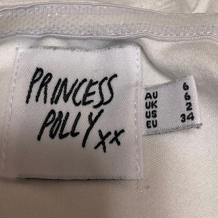 Princess Polly White Textured Strapless Sleeveless Bandeau Bodysuit Tube Top 2