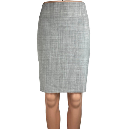 Express Design Studio Gray Straight Pencil Knee Length Career Office Skirt Sz 2