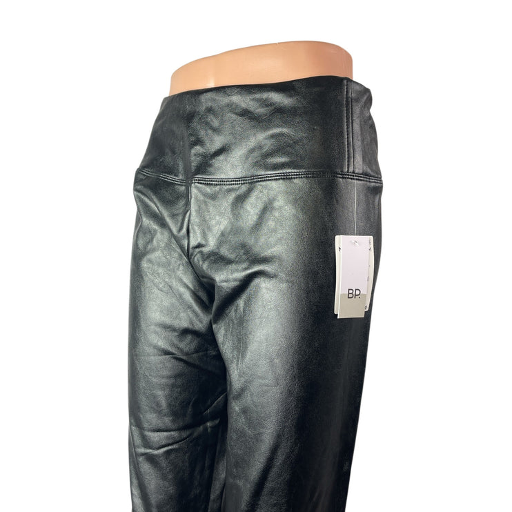 NEW BP. Women's Black Faux Leather Vegan High Waisted Leggings Pants Size L