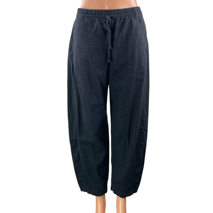 Abercrombie & Fitch Women's Black High Rise Relaxed Baggy Trouser Pants Size XS