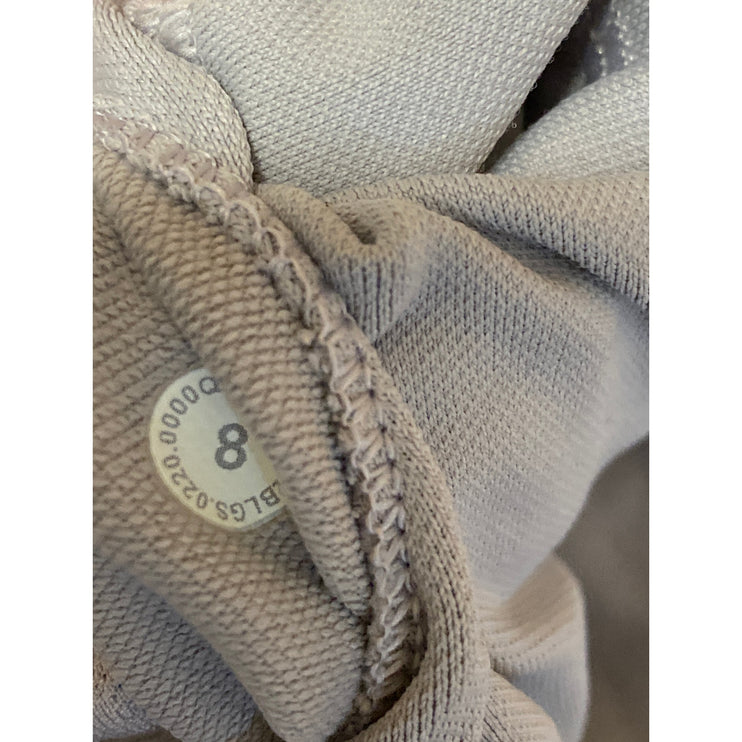 Lululemon Women's Gray Racerback Yoga Workout Athletic Sports Bra Crop Top Sz 8