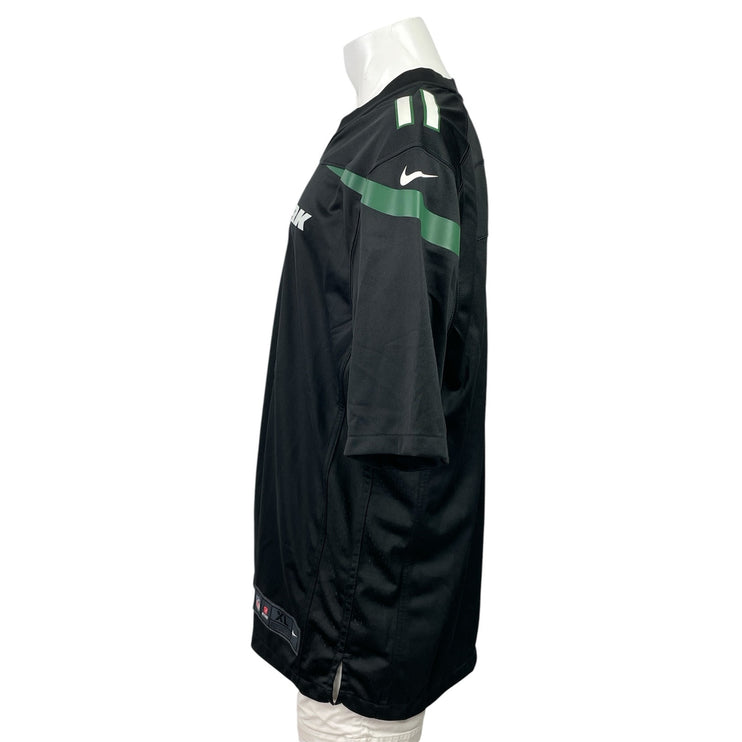 Nike New York Jets Denzel Mims #11 NFL Black Short Sleeve Game Jersey Top Sz XL