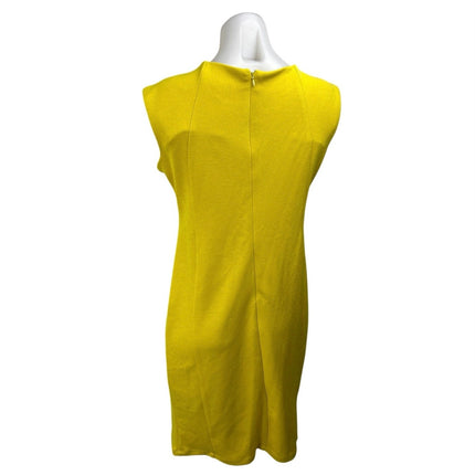 NEW Shelby & Palmer Yellow Gold Chain Sleeveless Knit Mini Sheath Dress Size 8