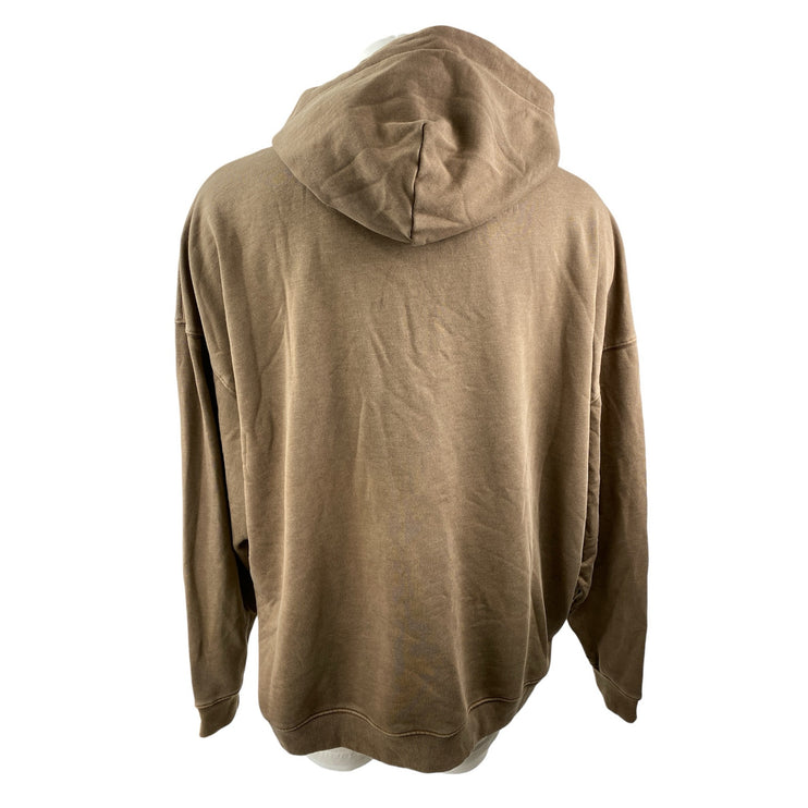 No Boundaries Men's Tan Khaki Hoodie Hooded Long Sleeve Sweatshirt Top Size XXL