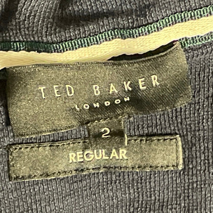 Ted Baker Selar Mens Navy Blue Regular Short Sleeve Button Down Shirt Top Size S