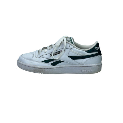 Reebok Club C Revenge Men's White Green Leather Lace Up Low Top Sneakers Shoes 9