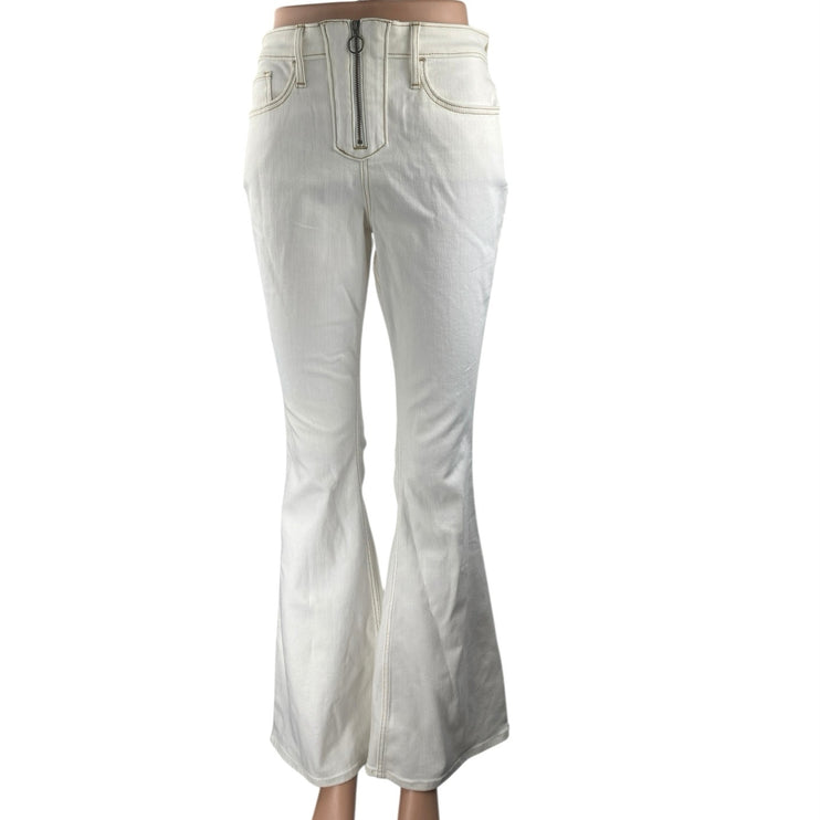 Hollister High Rise Vintage Flare White Bootcut Bell Bottom Denim Jeans Size 27