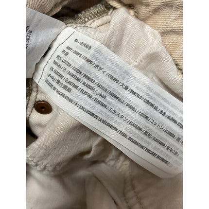 Abercrombie & Fitch The 90s Relaxed Corduroy Beige Khaki Tank Trousers Pants 24