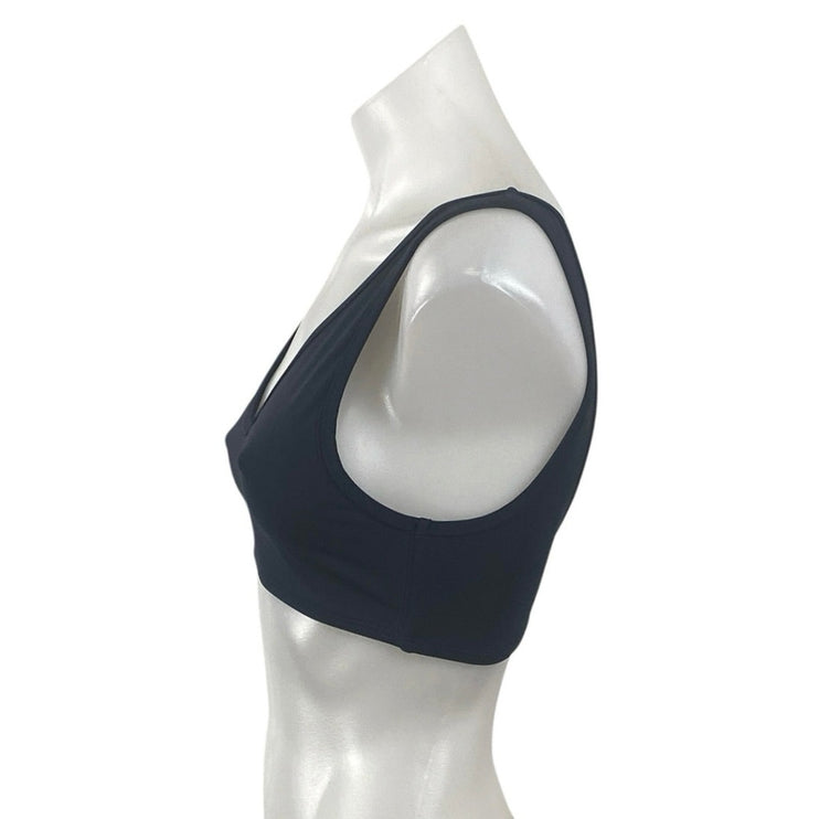 Set Active Black Backless Gym Yoga Workout Athletic Sports Bra Crop Top Size S