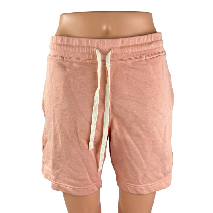 Eubi Women's Pink Cotton High Rise Casual Activewear Athletic Sweat Shorts Sz M