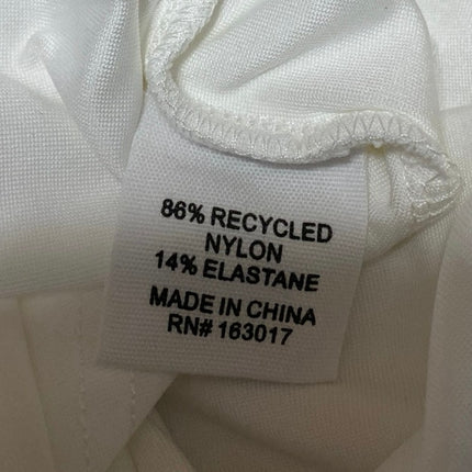 Princess Polly White Sleeveless Strapless Tube Bandeau Ruched Blouse Top Size 2