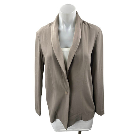 Aritzia Babaton Women's Tan One Button Collar Long Sleeve Blazer Coat Jacket XS