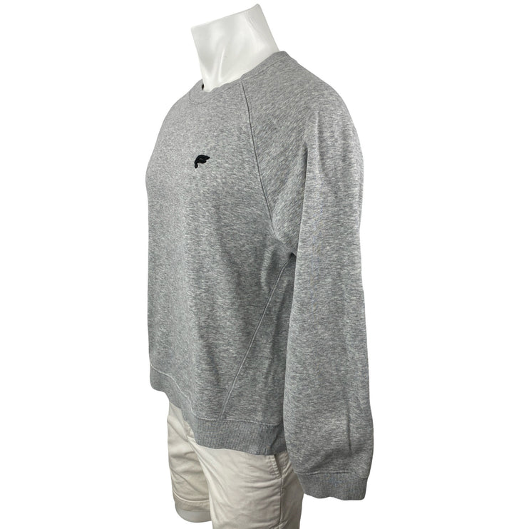 Fabletics Men's Gray Logo Long Sleeve Crew Neck Heather Sweatshirt Top Size L