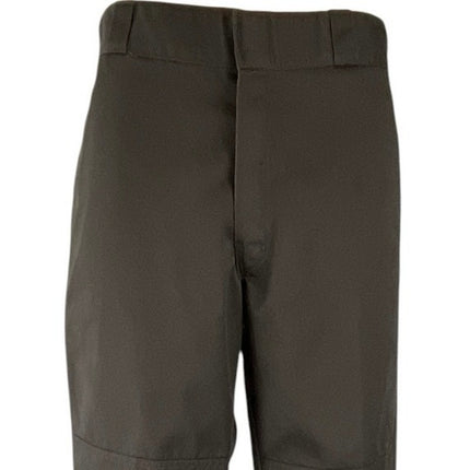 Dickies Double Knee Brown High Rise Loose Straight Work Trousers Dress Pants 34