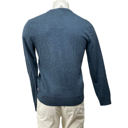Banana Republic Men's Blue Cashmere Long Sleeve V Neck Sweater Sweatshirt Top S