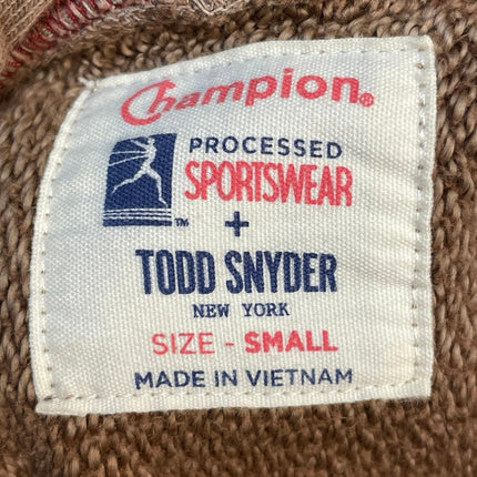 Champion Todd Snyder Men's Beige Hoodie Hooded Pullover Sweatshirt Top Size S