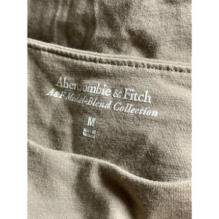 Abercrombie & Fitch Paloma Womens Gray Mock Neck Cap Sleeve Tight Bodysuit Top M