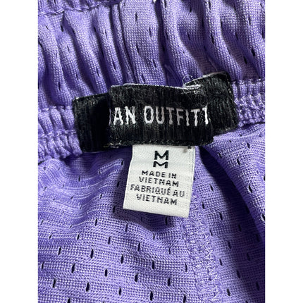 Urban Outfitters Purple Elastic Waist Athletic Activewear Basketball Shorts Sz M