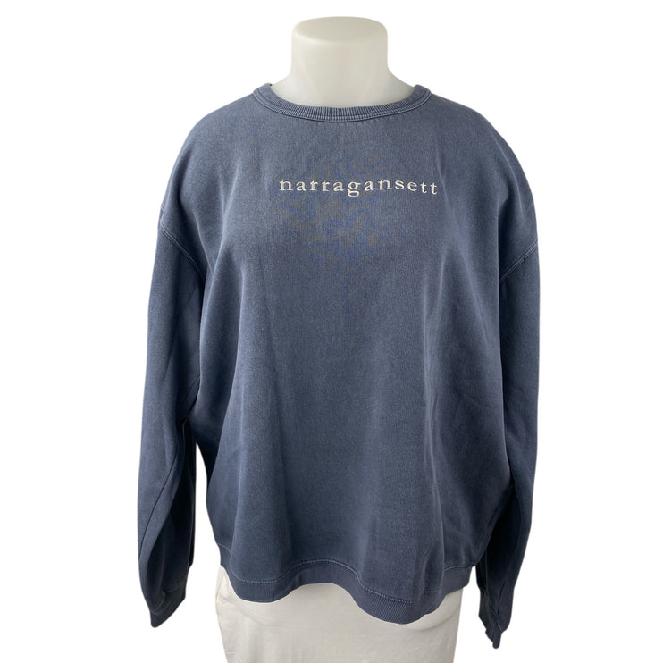 Austins Narragansett Blue Long Sleeve Crew Neck Sweatshirt Sweater Top Size XL