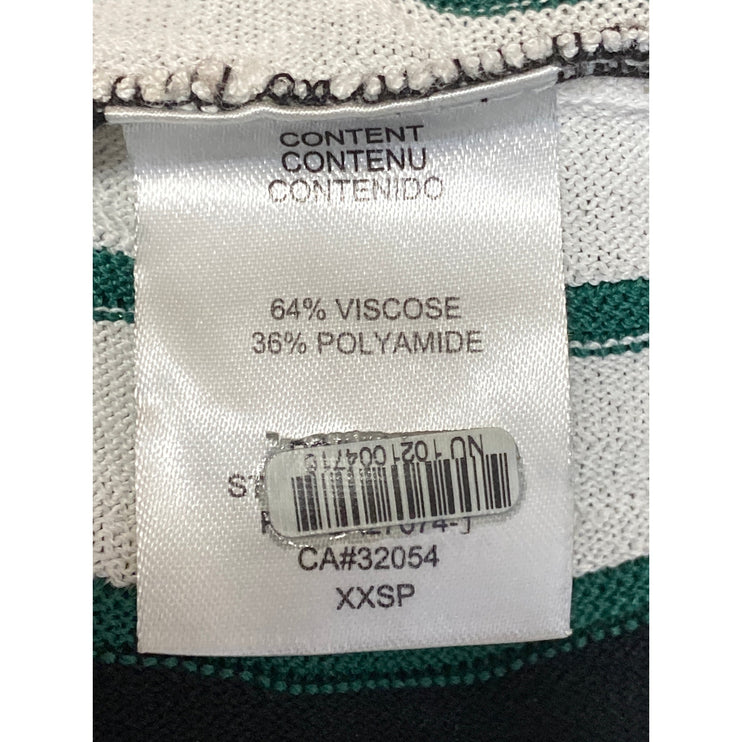 Anthropologie Eva Franco Mod Knit Green Argyle Sleeveless Tank Midi Dress XXS
