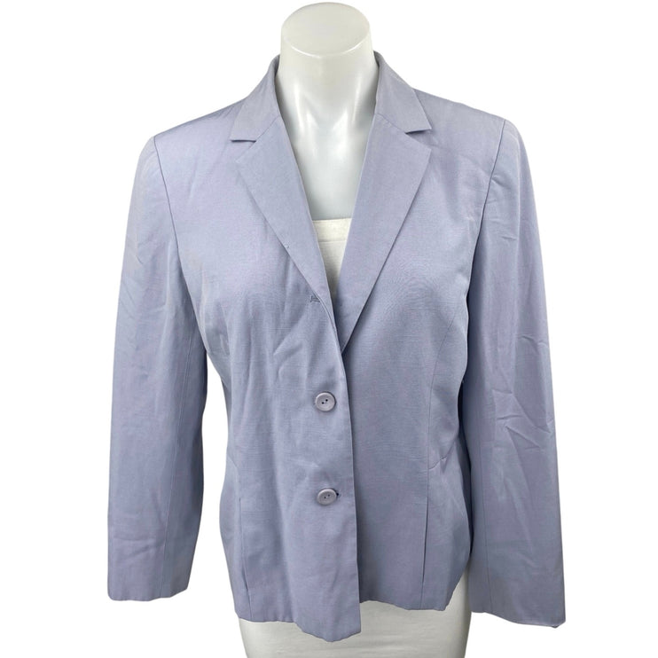 Vintage Norton Mcnaughton Women's Blue Long Sleeve Blazer Coat Jacket Size 10P