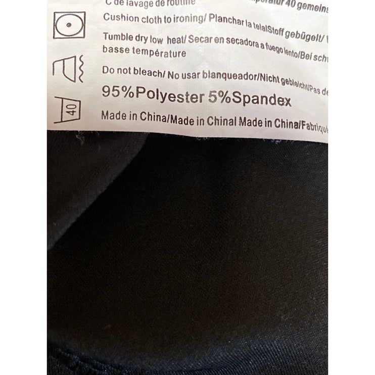 Ekouaer Women's Black Silky Satin Short Sleeve Wide Leg Loungewear Pajama Set M