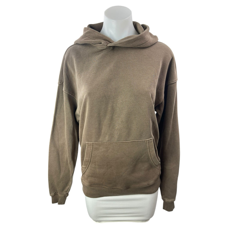 No Boundaries Women's Brown Long Sleeve Oversized Hoodie Sweatshirt Top Size XS