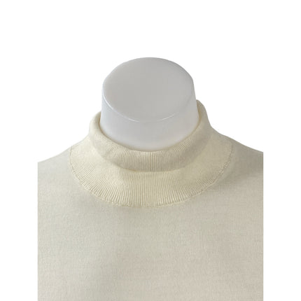 NEW J.Crew Women's Cream Wool Long Sleeve Turtleneck Knit Sweater Top Size S