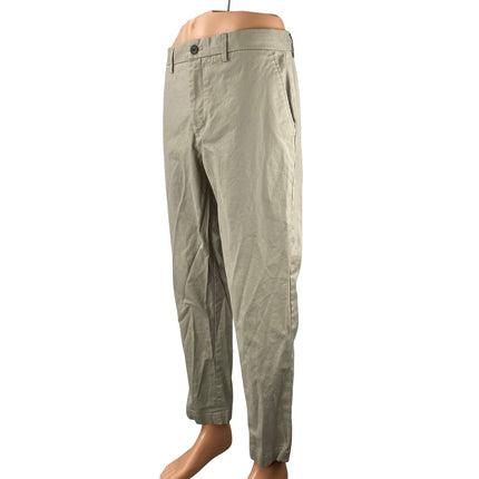 Banana Republic Mason Tapered Men's Khaki Beige Chino Trousers Pants Size 35