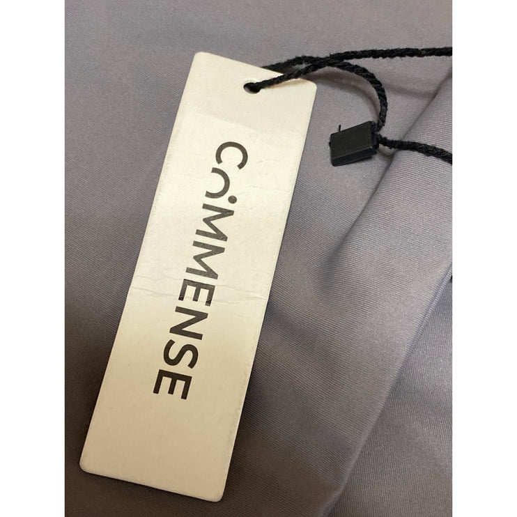 Commense Gray Ruched Sleeveless Asymmetrical Neck Cut Out Crop Cami Tank Top S