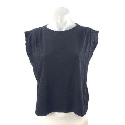 Ann Taylor LOFT Women's Black Sleeveless Basic Casual Muscle Tee Tank Top Size M