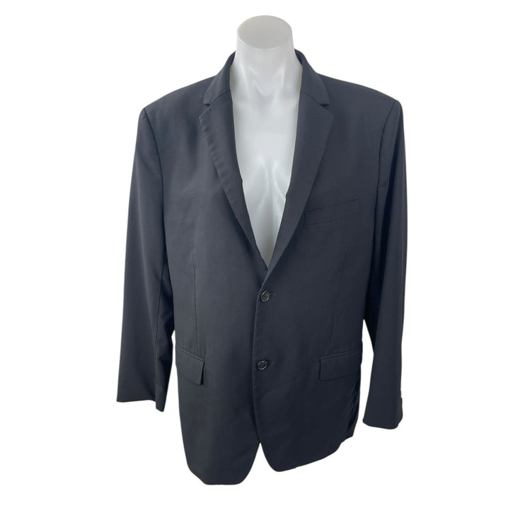 Theory Black Wool Long Sleeve Blazer Coat Jacket Straight Dress Pants Set 42/34