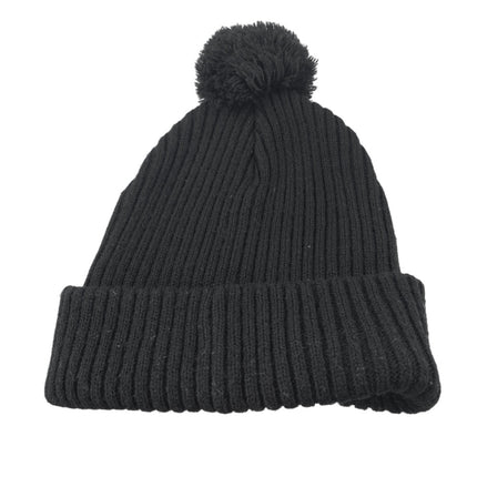 Hershel Supply Co. Sepp Women's Black Rib Knit Pom Pom Beanie Cap Hat One Size