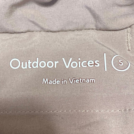 Outdoor Voices Women's Beige Taupe Pull On Crop Tapered Trousers Pants Size S