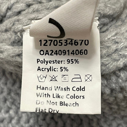 Commense Gray Tie Front Sleeveless Knit Tank Vest Cardigan Sweater Top Size S