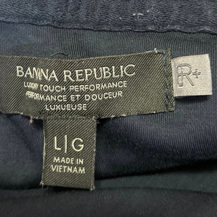 Banana Republic Luxury Touch Mens Blue Short Sleeve Performance Polo Shirt Top L