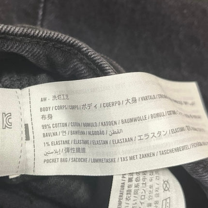 Abercrombie & Fitch The 7" Dad Womens' Black High Rise Denim Jean Shorts Size 36