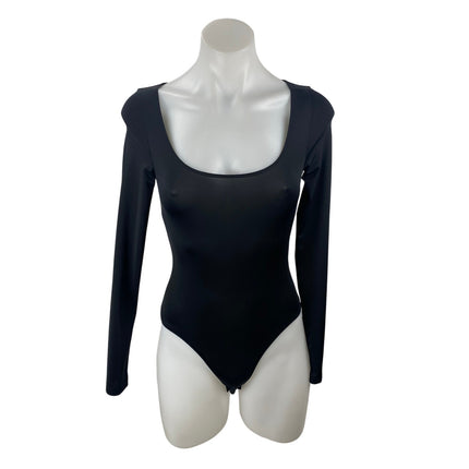 Princess Polly Ellery Women's Scoop Neck Long Sleeve Seamless Bodysuit Top Sz 2