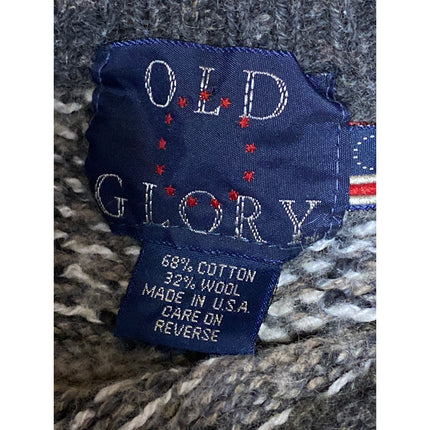Old Glory Women's Multicolor Wool Plaid Long Sleeve Sweatshirt Sweater Top Sz XL