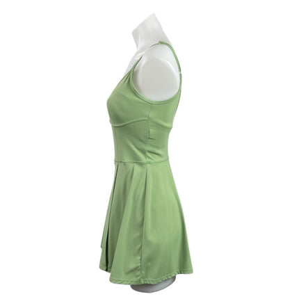 JoyLab Green Sleeveless Open Back Tennis Golf Shorts Mini Athletic Dress Size XS