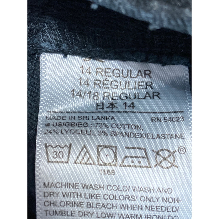 Gap Women's Black High Waisted Straight Leg Girlfriend Denim Jeans Pants Size 14