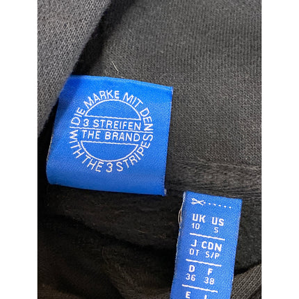 Adidas Women's Black Trefoil Long Sleeve Hoodie Hooded Sweatshirt Top Size S