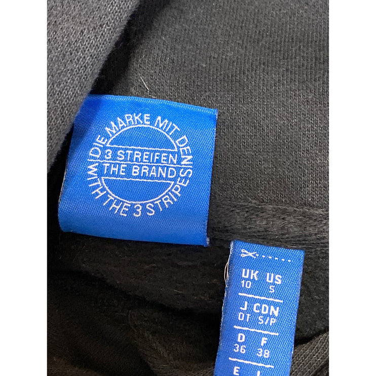 Adidas Women's Black Trefoil Long Sleeve Hoodie Hooded Sweatshirt Top Size S