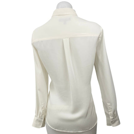 Banana Republic Dillon Classic Fit White Long Sleeve Button Down Shirt Top Sz S