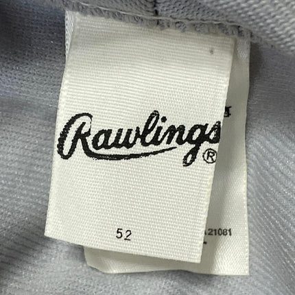 Rawlings Durham Bulls Men's Gray Short Sleeve Button Down Jersey Top Size L