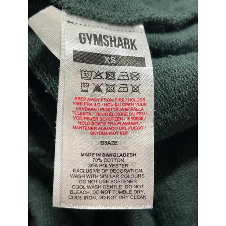 Gymshark Legacy Graphic Women's Green Yoga Workout Athletic Activewear Shorts XS