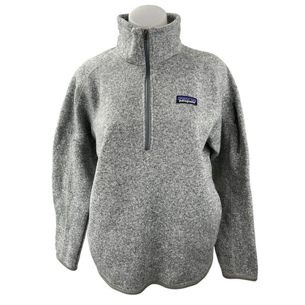 Patagonia Better Gray Fleece Half Zip Long Sleeve Sweatshirt Sweater Top Size L
